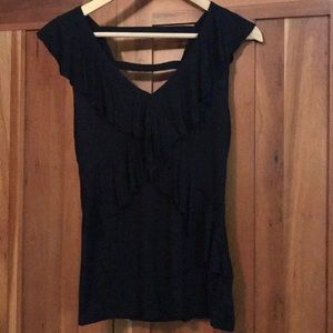 Black embellished top